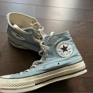Converse Light Blue High Top Runners Mens 5 Women’s 7
